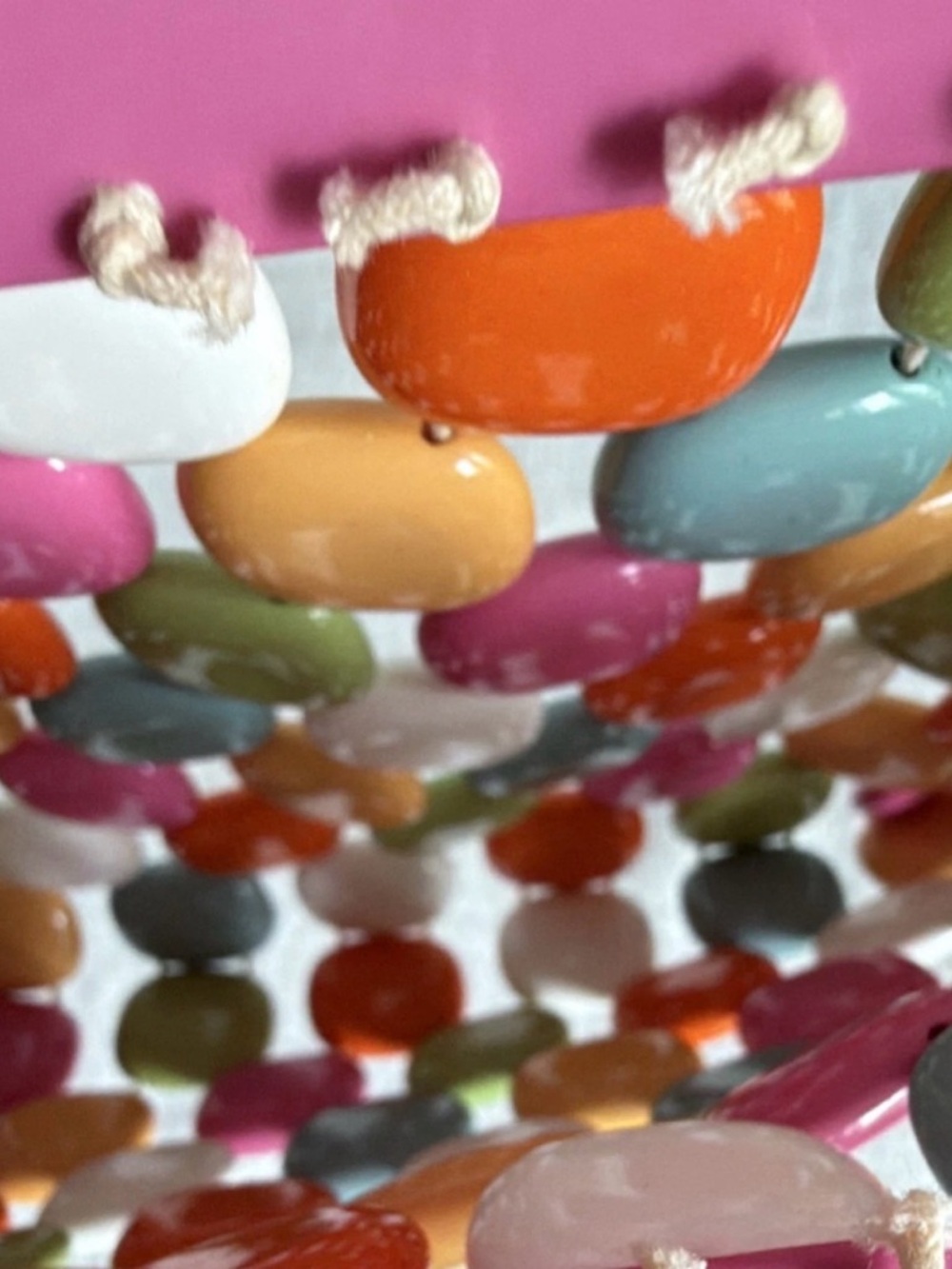 Vintage ESCADA Beaded Clutch Purse | Multi-Color Acrylic Mod Style Bag Y2K - Picture 6 of 6